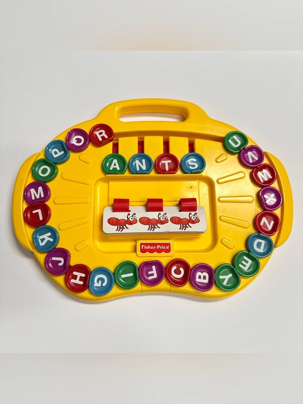 VTG 1997 Fisher Price Alpha-Go-Round Alphabet Spelling Game Learning Toy #72489